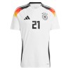 Maillot de Supporter Allemagne Gundogan 21 Domicile Euro 2024 Pour Homme